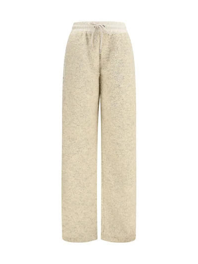 teddy-effect fleece sweatpants