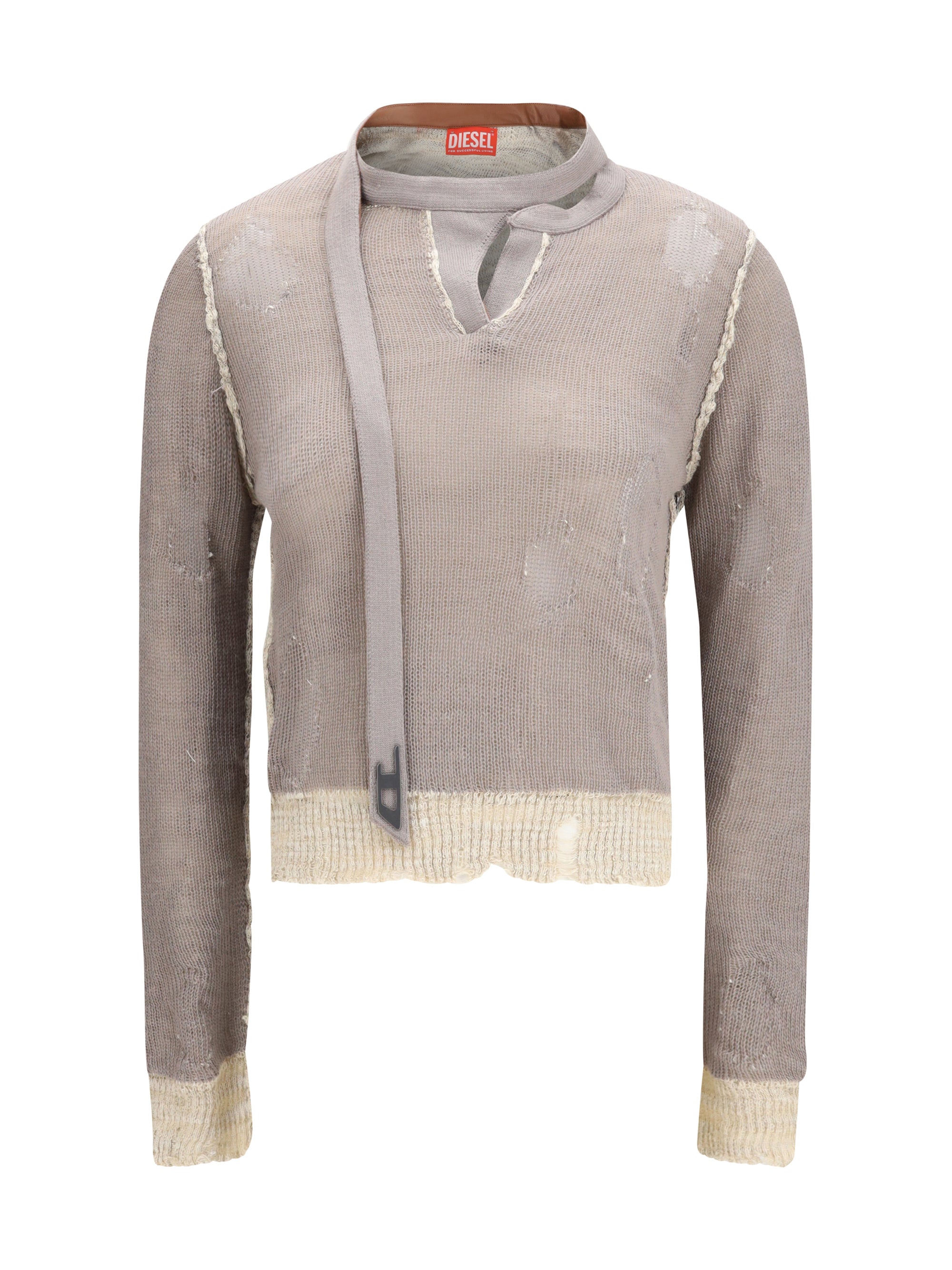 DIESEL M worn-effect sweater