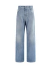 baggy jeans in pure cotton