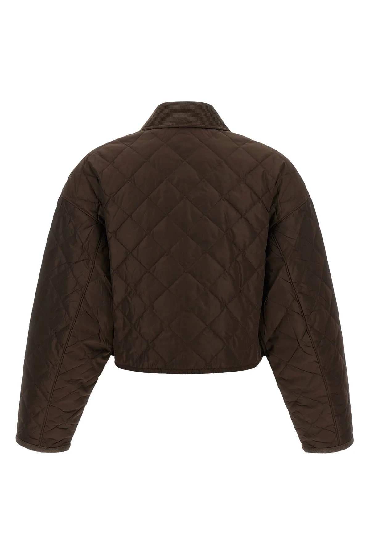 PRADA 38 prada cropped blouson defines a new functional aesthetic through compact volumes