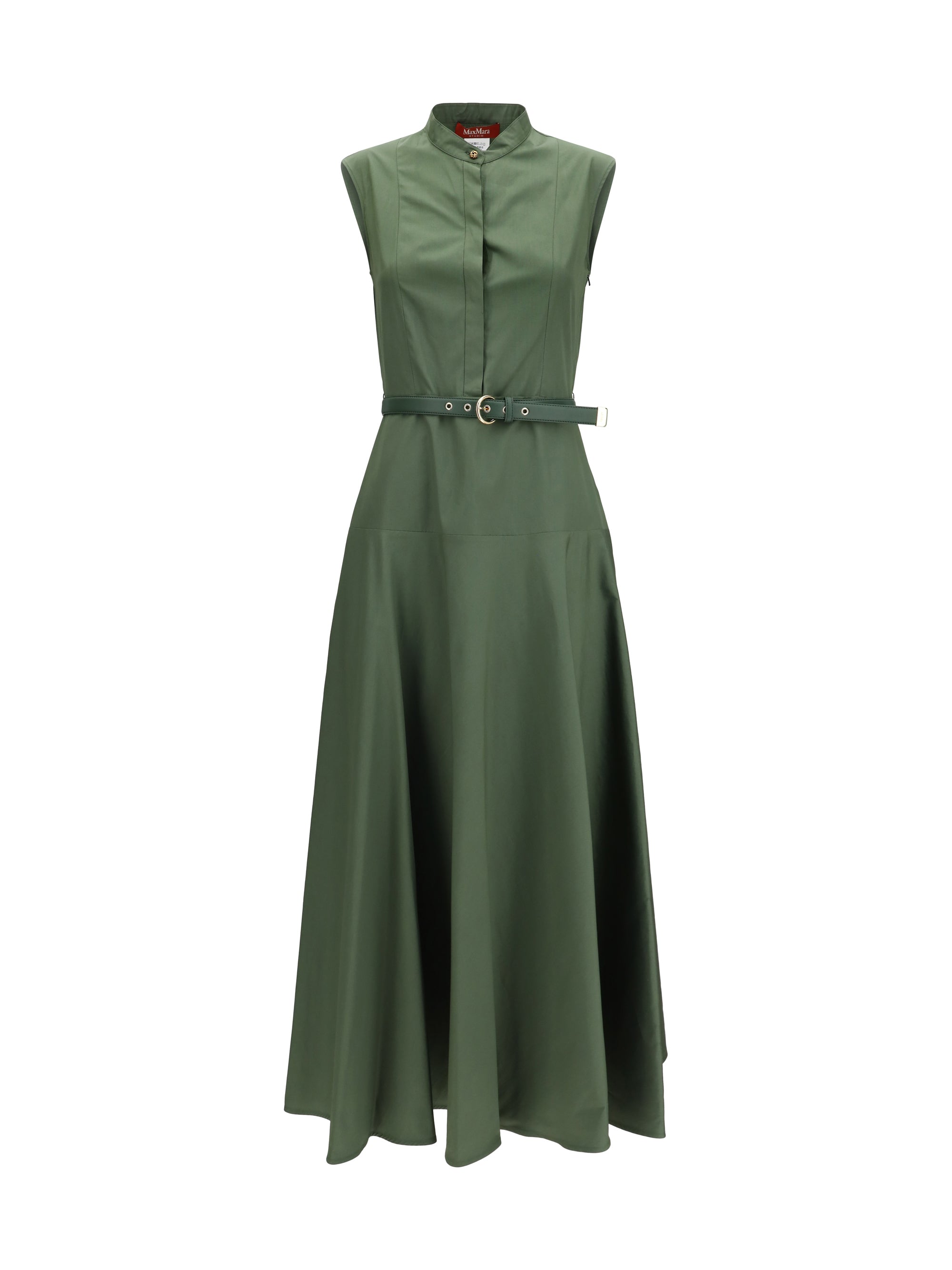 MAX MARA STUDIO 40 cotton poplin fit-and-flare dress
