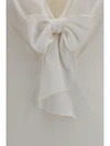 v-neck dress with bow