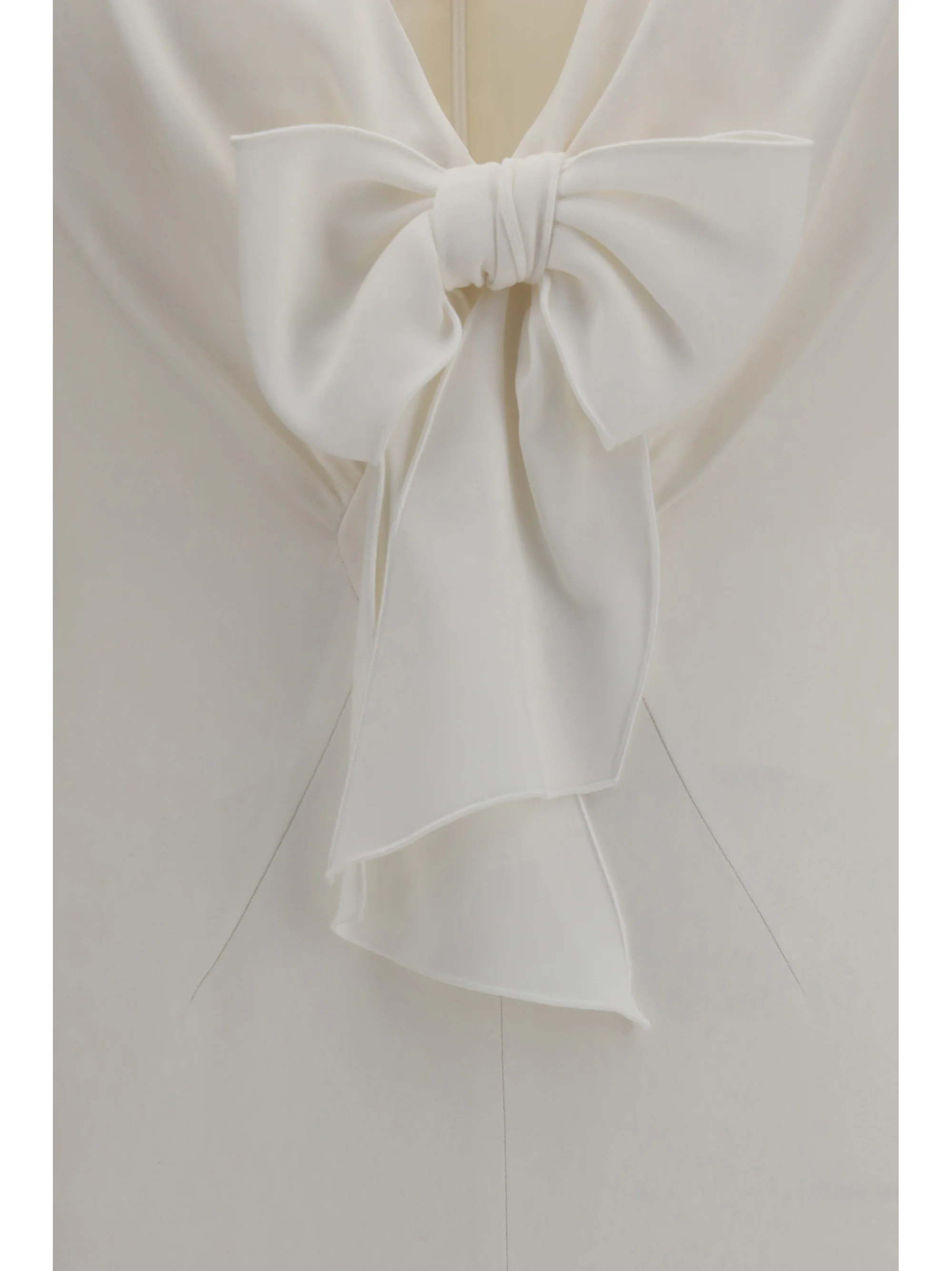 v-neck dress with bow