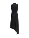 draped midi dress