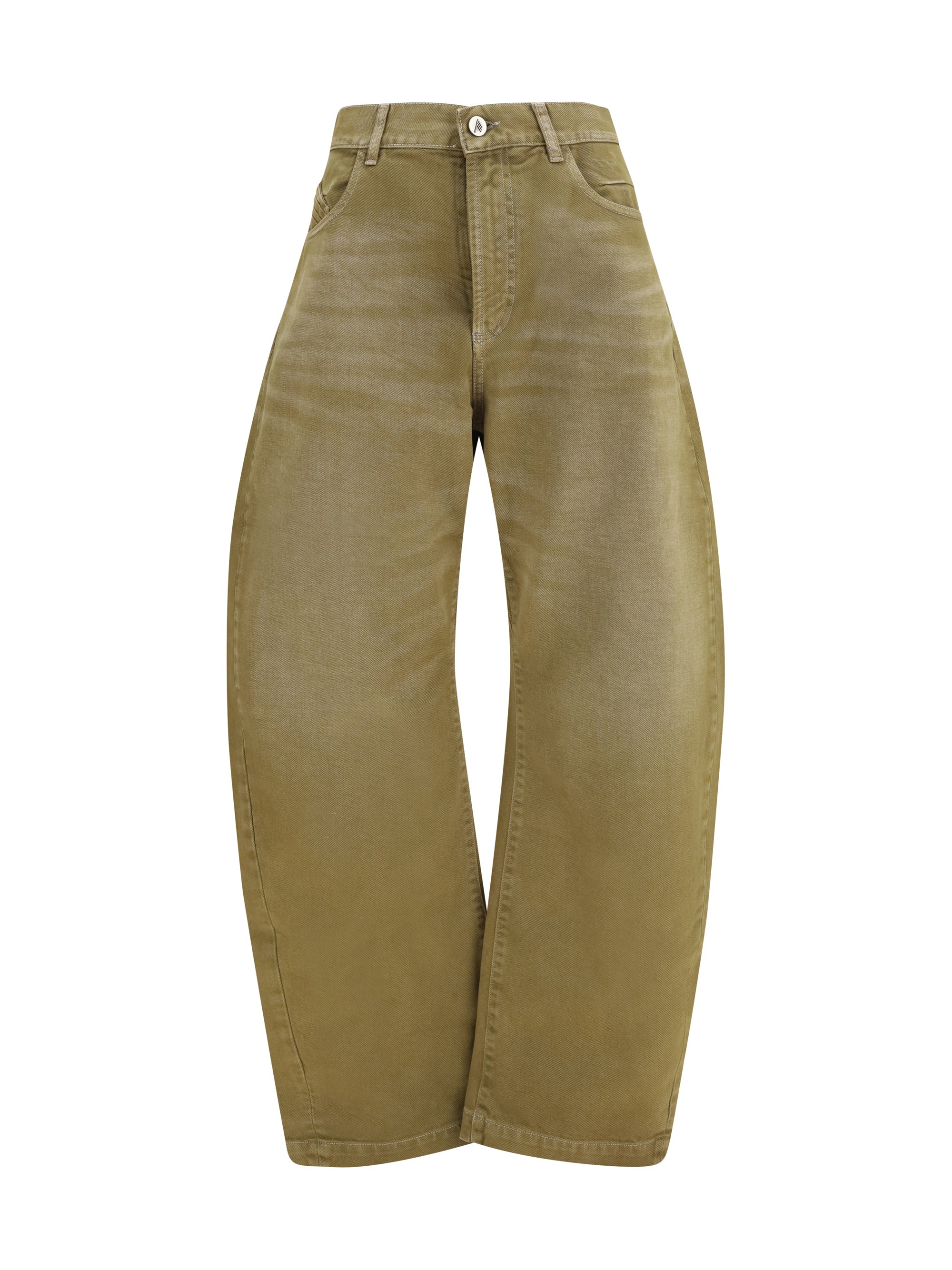 THE ATTICO 25 wide-leg jeans with back belt