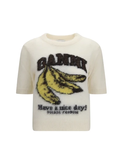 alpaca graphic knit t-shirt