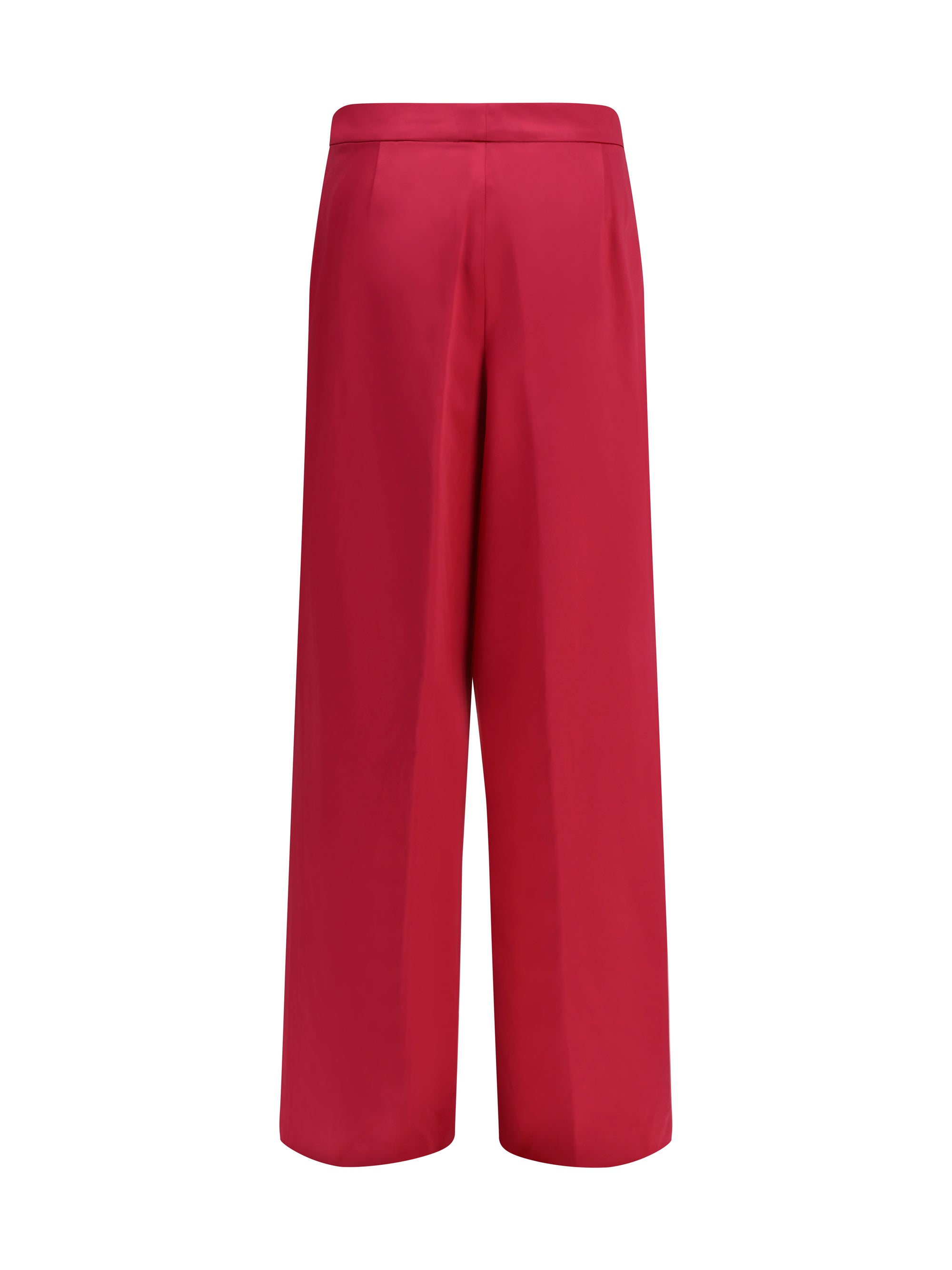 DRIES VAN NOTEN 36 wide pleated pants in washed cotton and acetate 