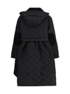 quilted hooded coat by barbour x ganni