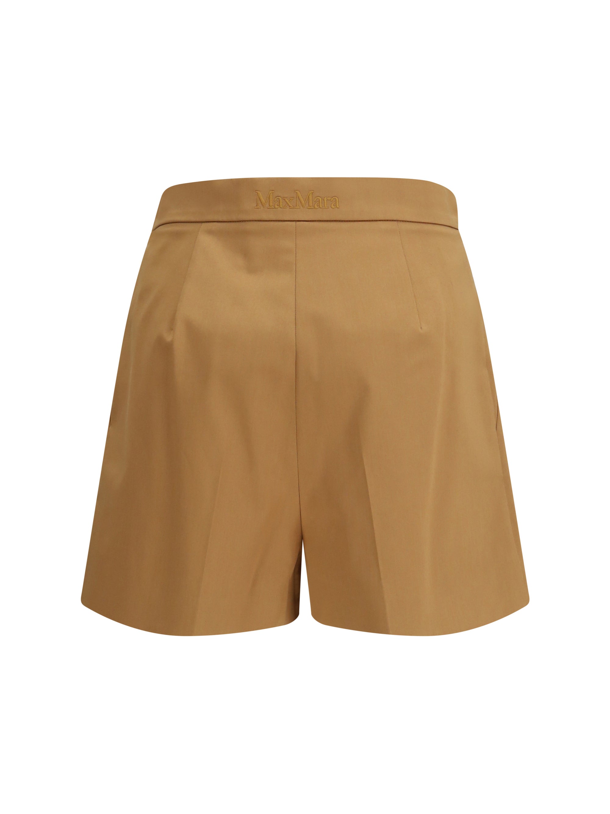 MAX MARA 42 stretch cotton satin shorts