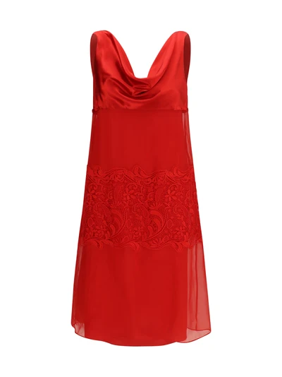 draped lace dress