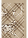 check silk twill scarf