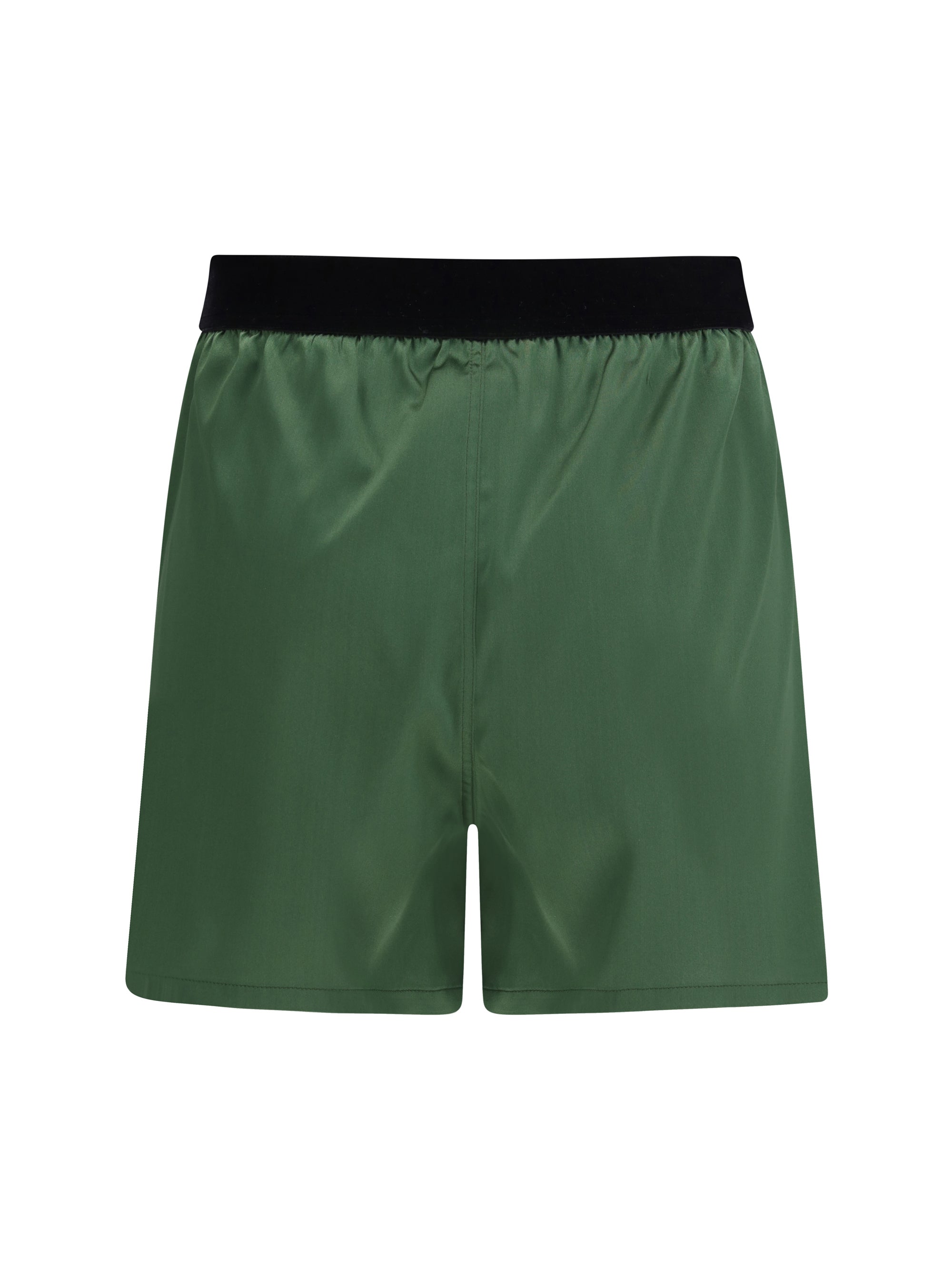 stretch silk satin pj shorts