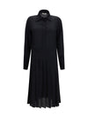 long jacquard silk dress