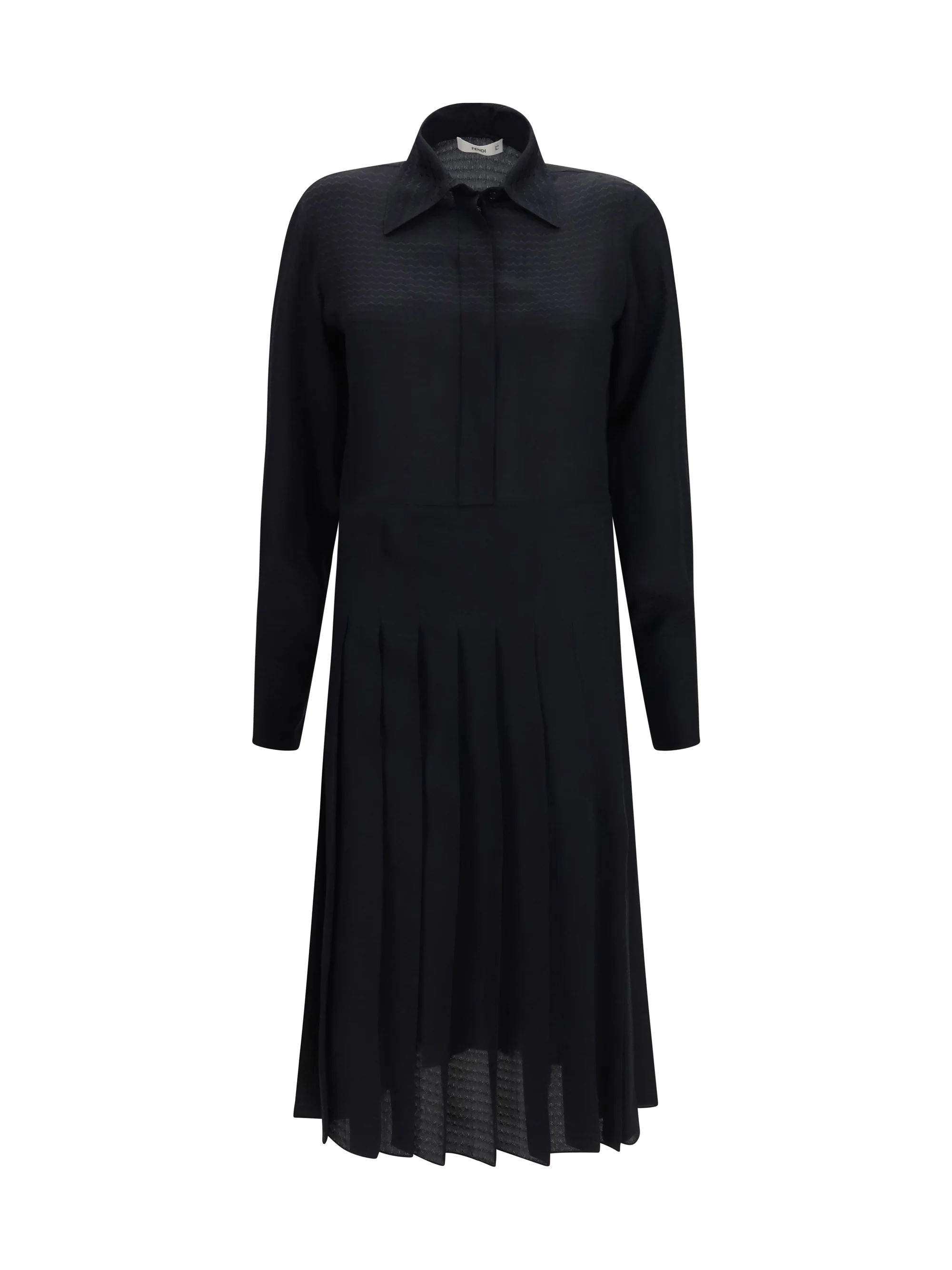 long jacquard silk dress