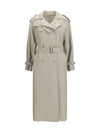 double-breasted trench coat