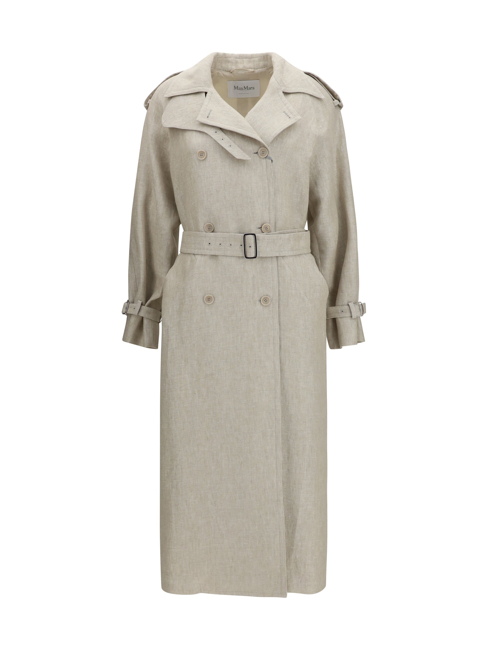 double-breasted trench coat