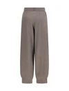 straight leg wool, silk and cashmere knit pants