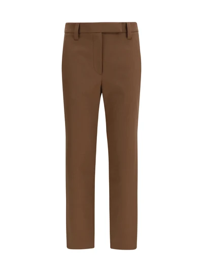 straight-leg cotton pants