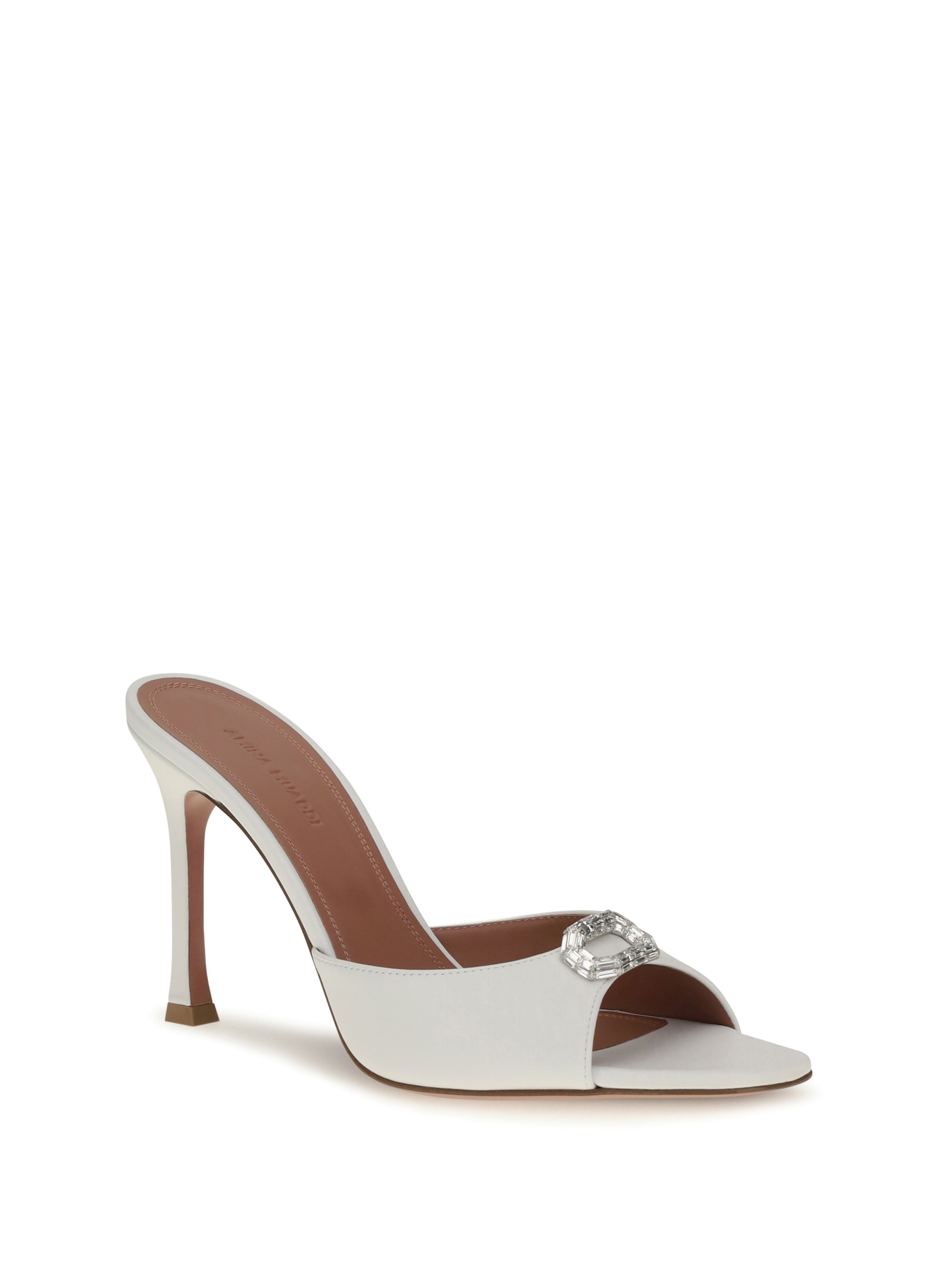 AMINA MUADDI 36 camelia leather mule sandals 