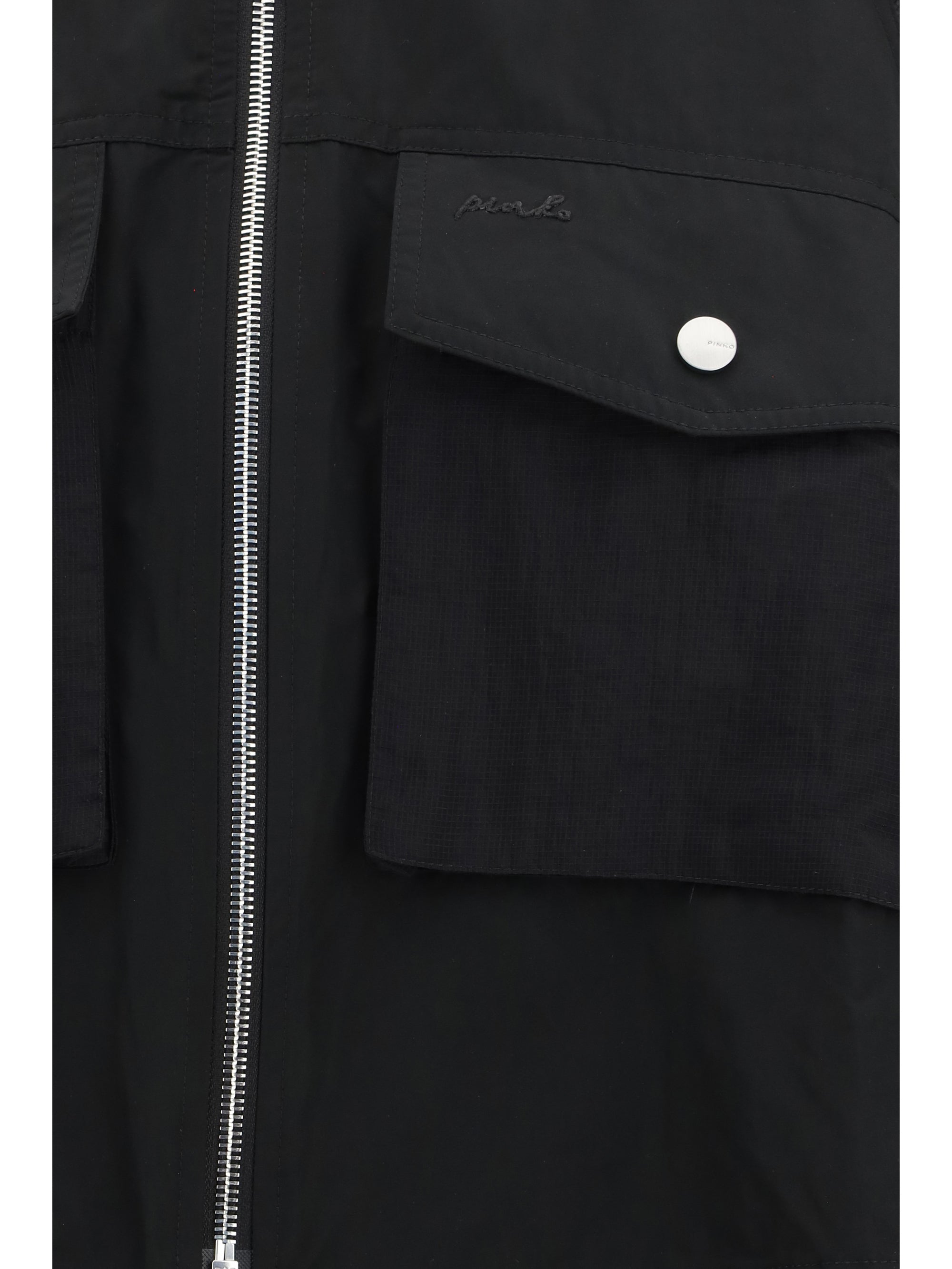beth jacket with transparent inserts