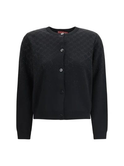 long-sleeve crew-neck cardigan