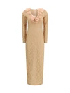 stretch lace evening dress