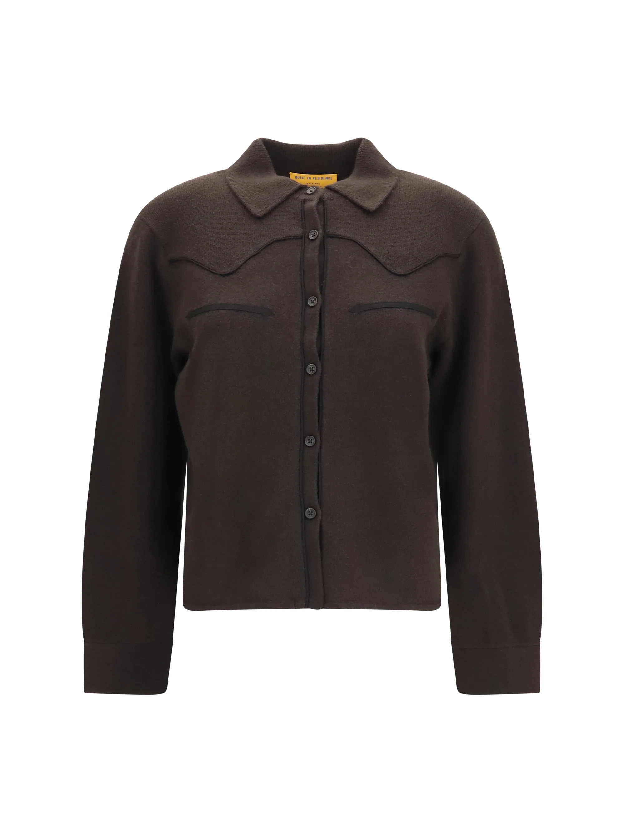 cropped western cashmere shirt