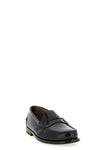 brushed leather loafers