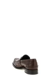 brushed leather loafers