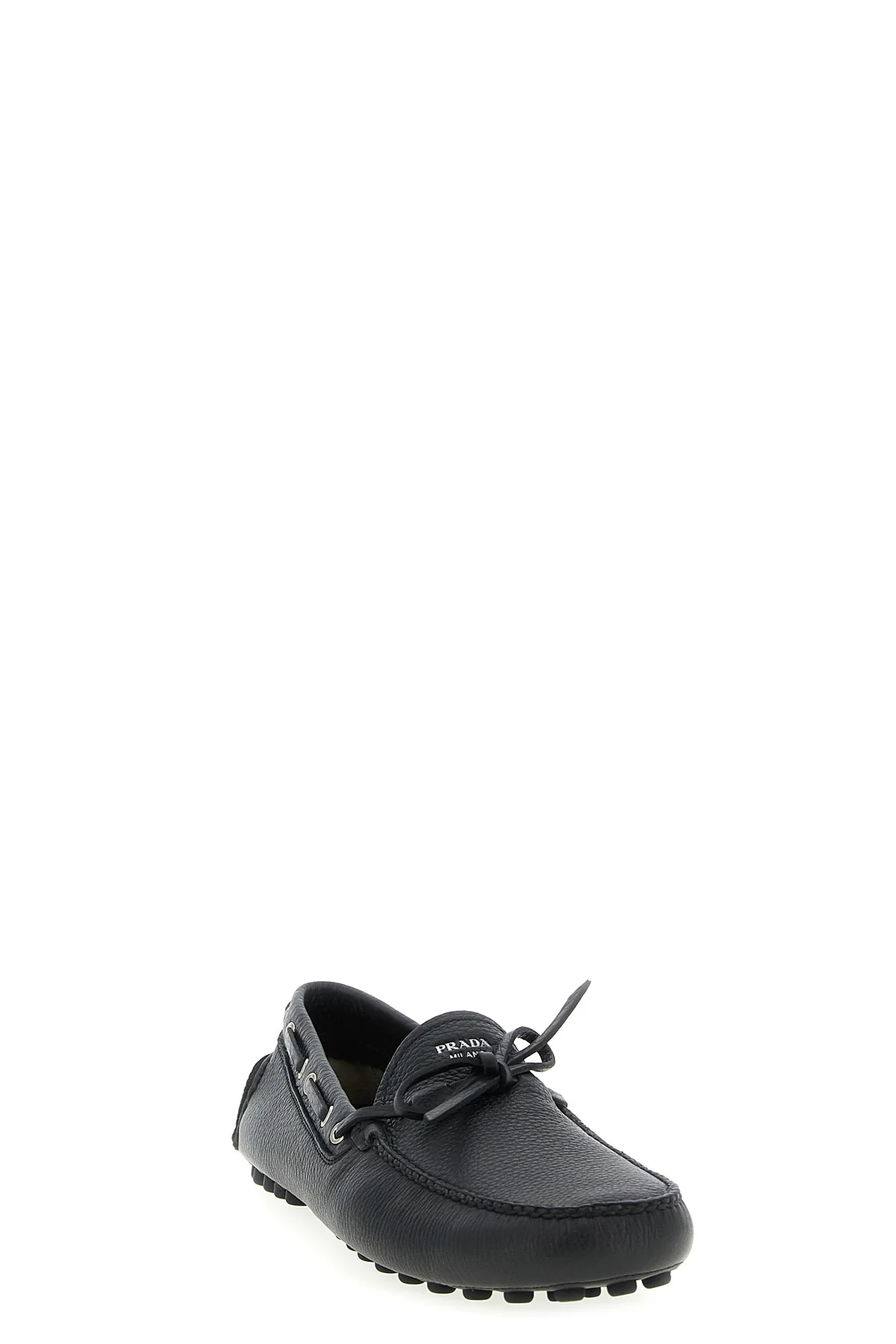 hammered leather loafers