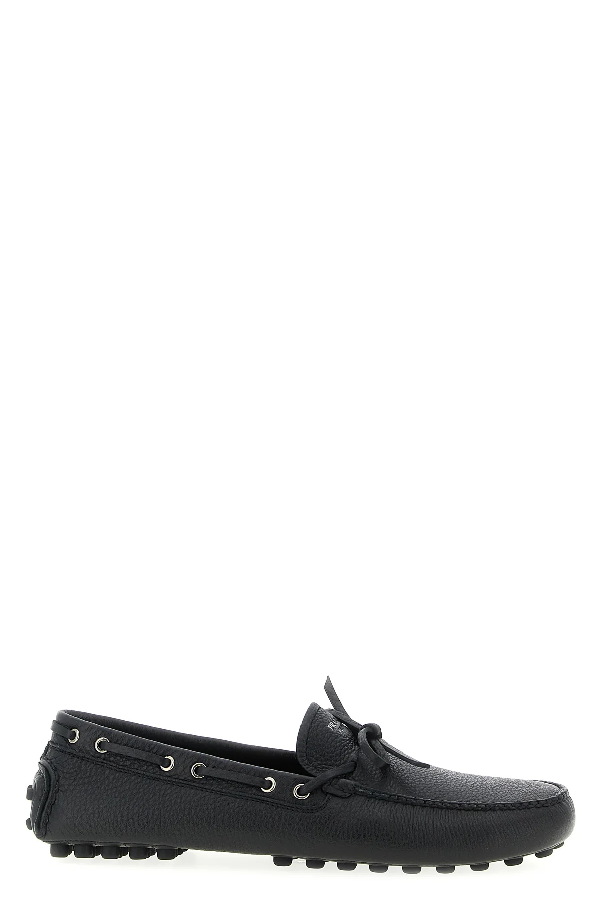 hammered leather loafers