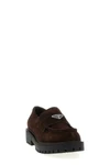 double chocolate suede loafers