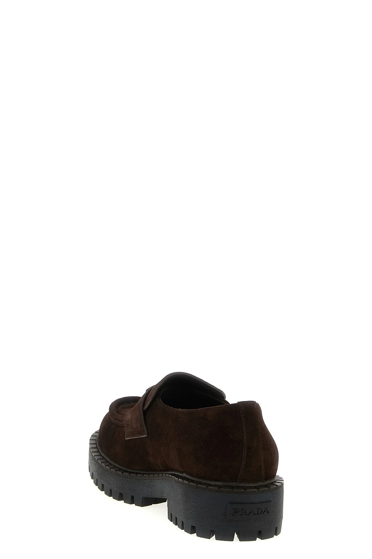 double chocolate suede loafers