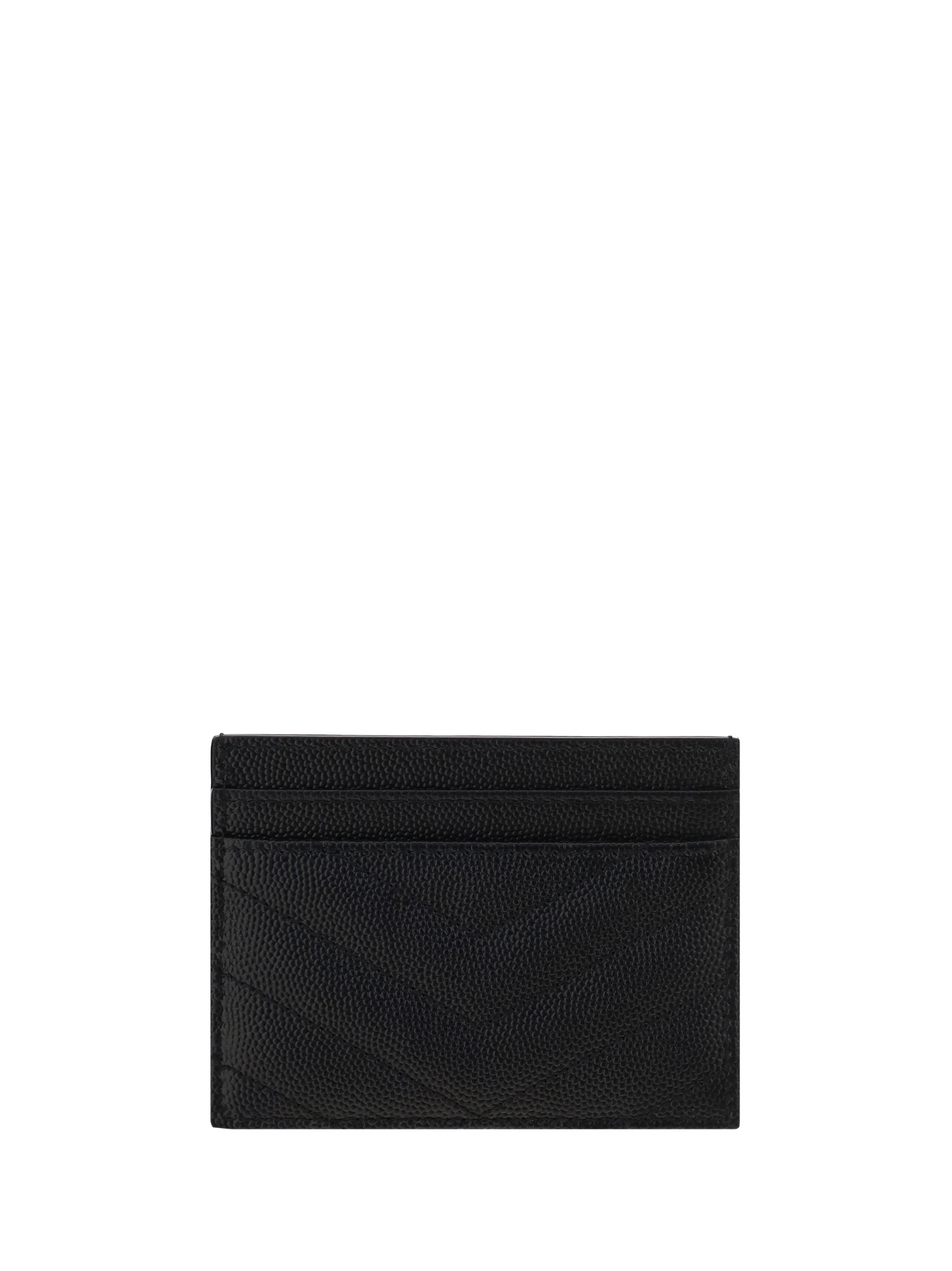 SAINT LAURENT OS matelassé leather cardholder