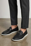 deer leather loafers