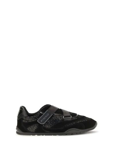 yulia suede sneakers with sequins