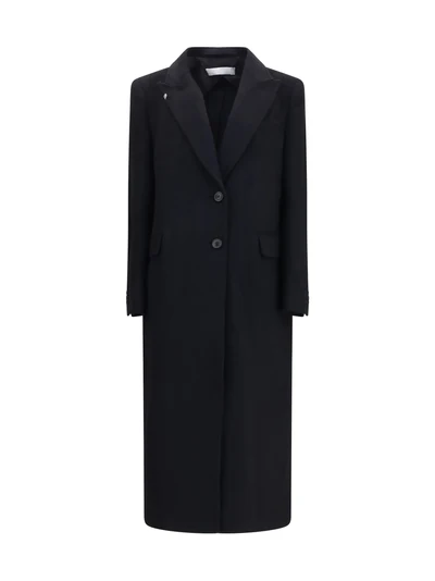manta coat in mohair and wool blend