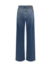 flared denim jeans