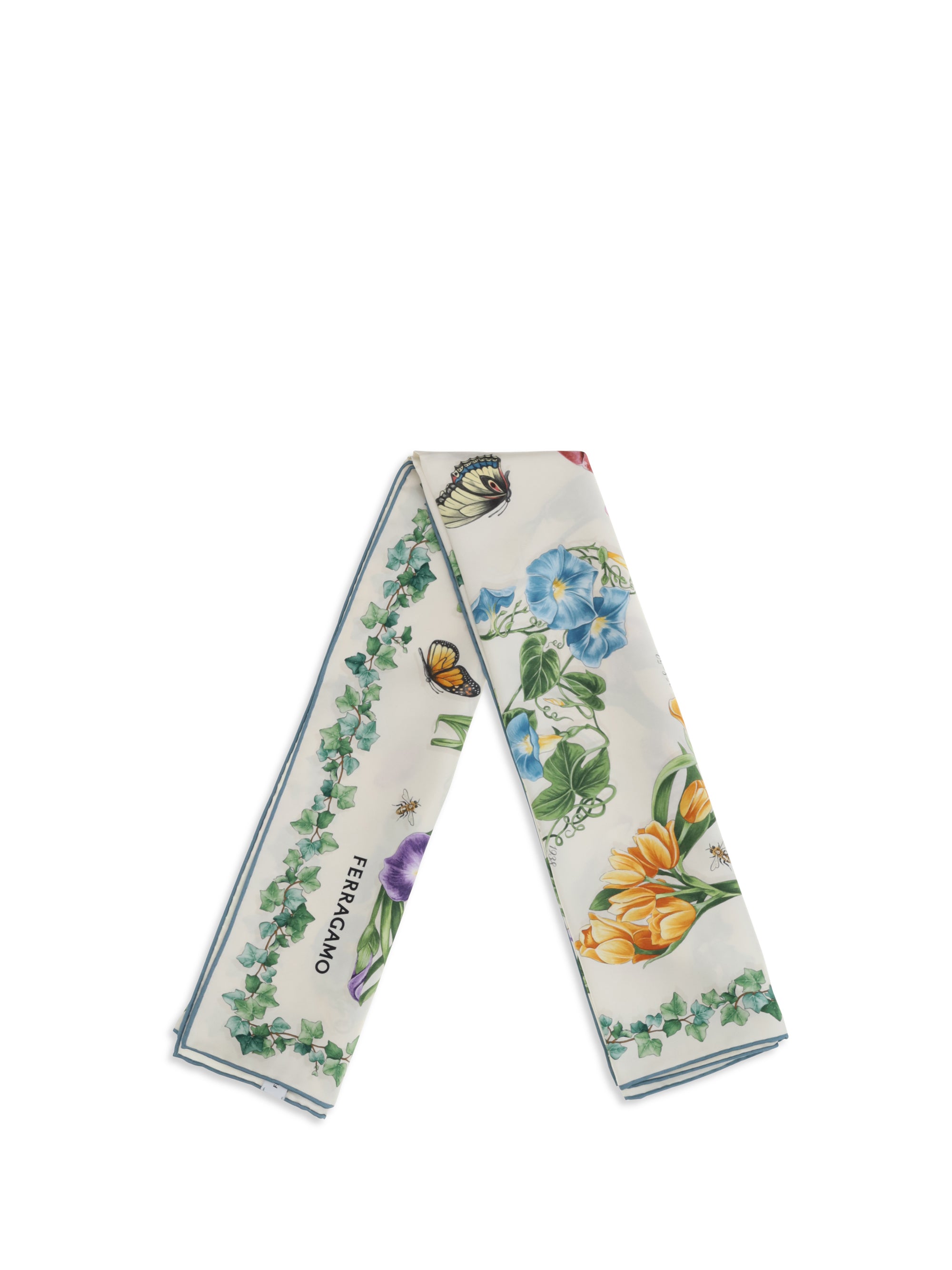 FERRAGAMO OS eden print silk scarf