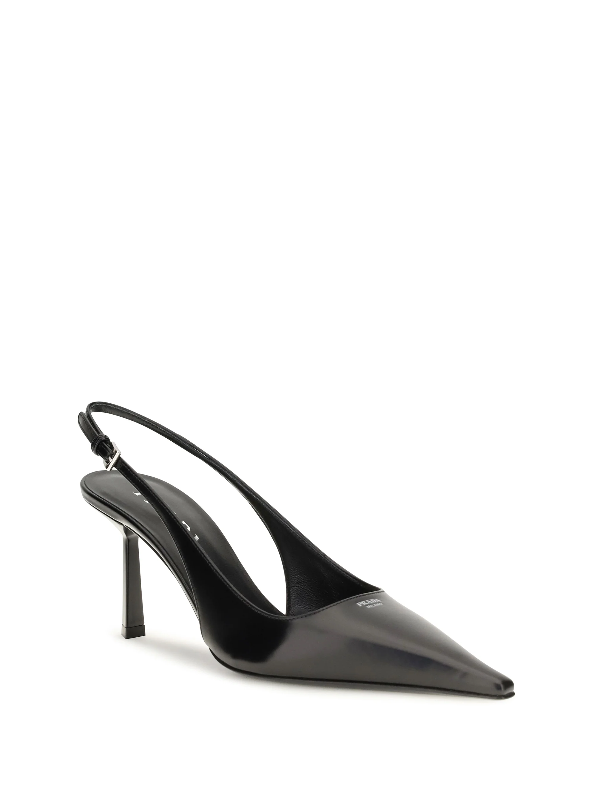 PRADA 36 leather slingback pumps
