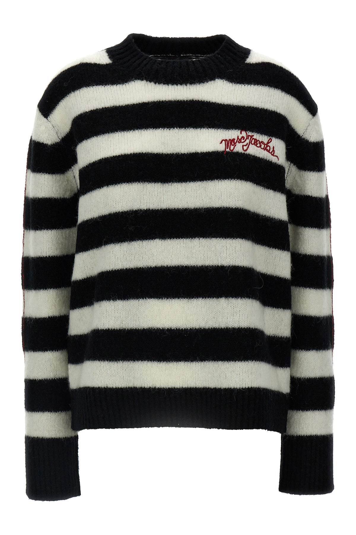 striped alpaca and wool blend sweater