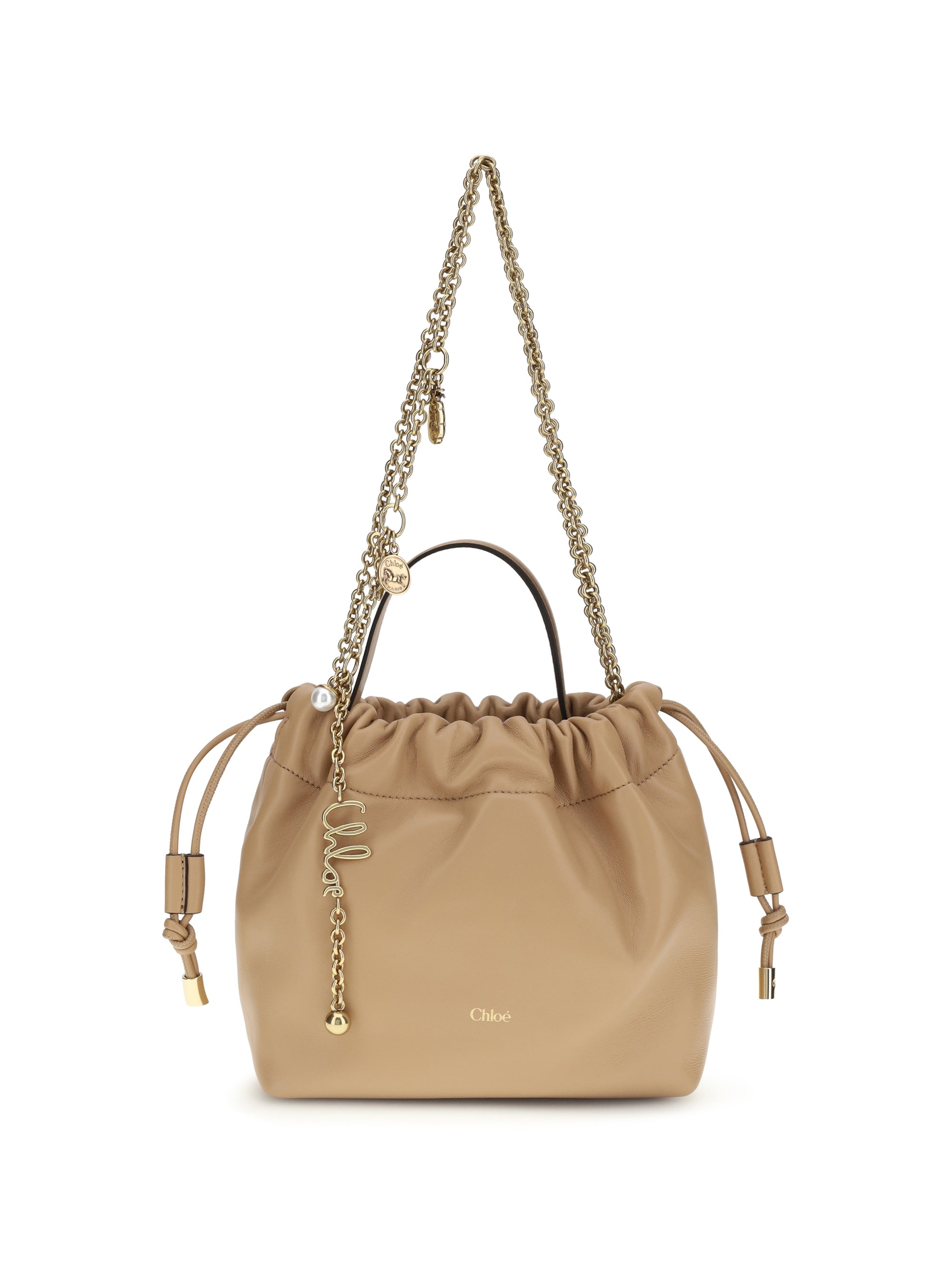 CHLOÉ OS icons leather chain shoulder bag