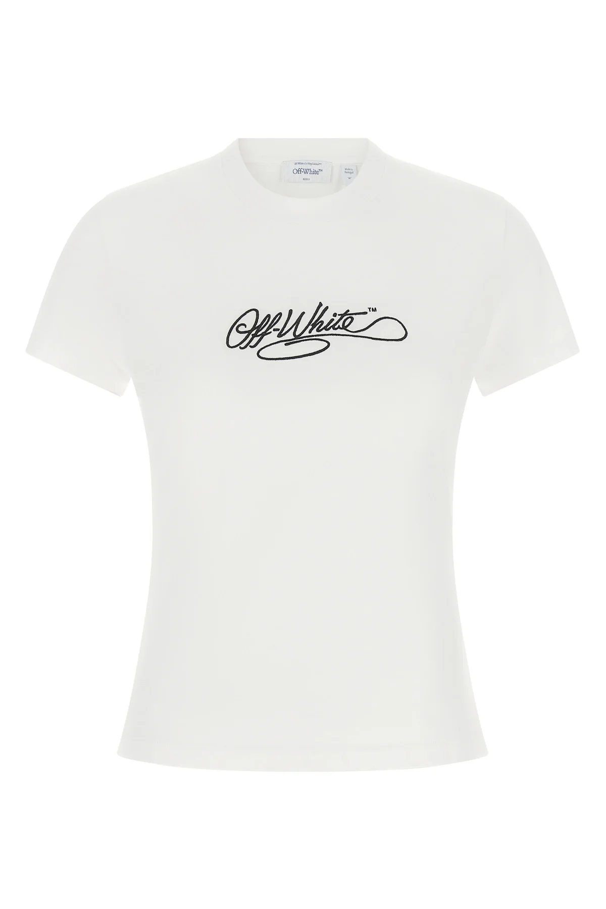 the off-white cotton t-shirt defines contemporary casual wear through precise co