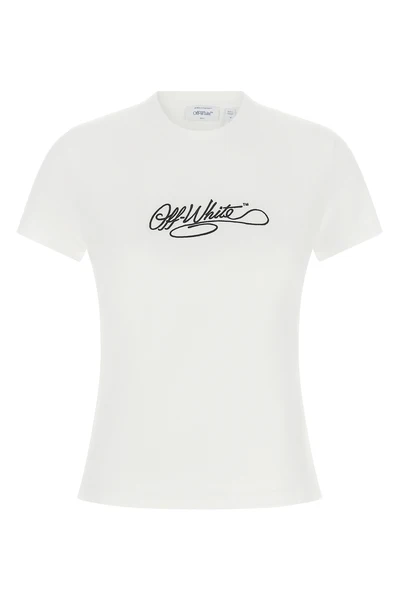the off-white cotton t-shirt defines contemporary casual wear through precise co