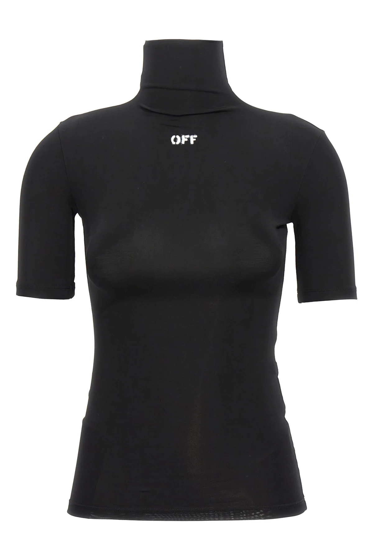 the off stamp off-white turtleneck t-shirt defines a new interpretation of ess