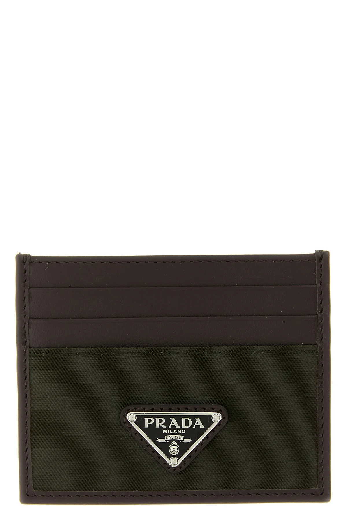 PRADA OS leather card holder