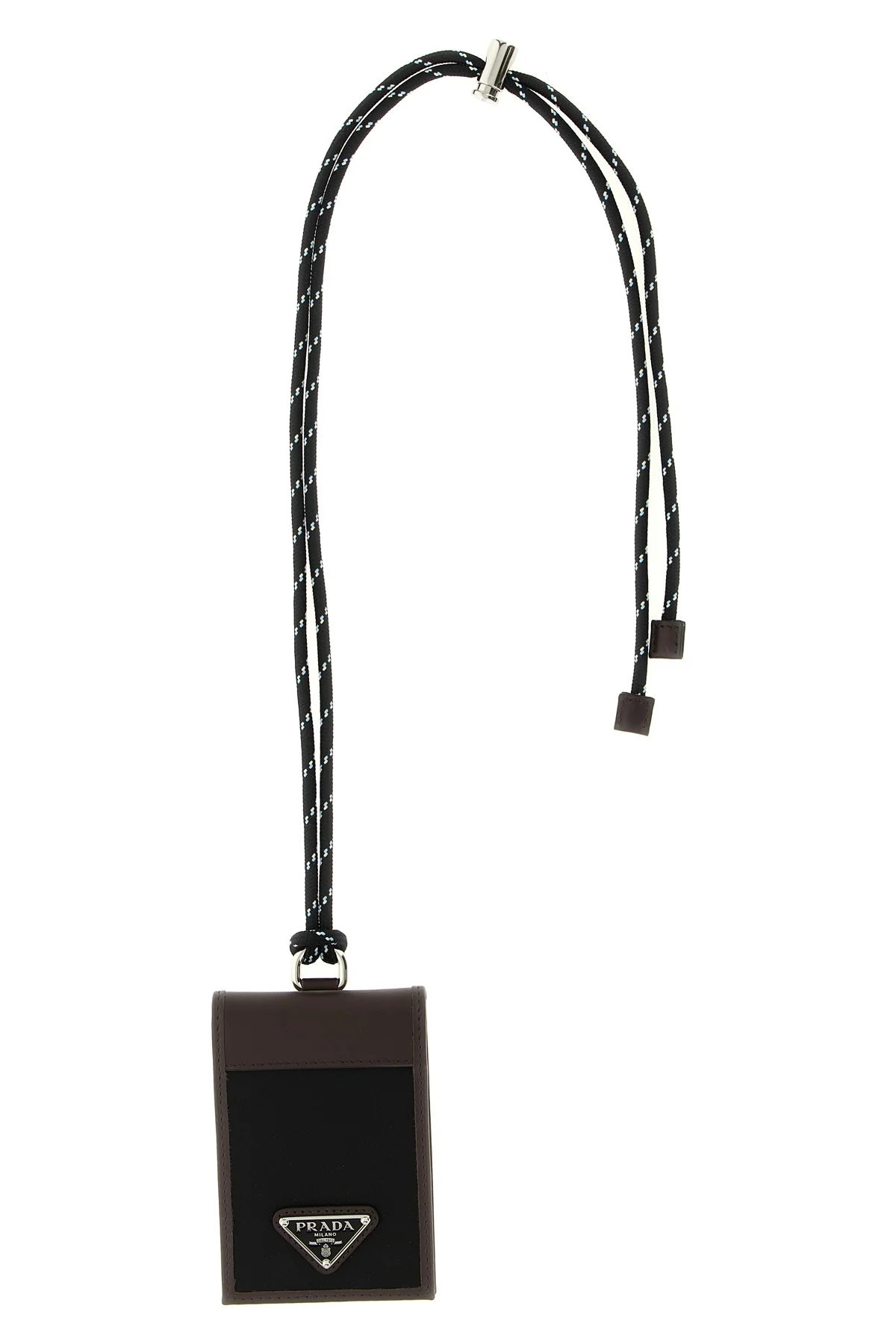 PRADA OS leather card holder