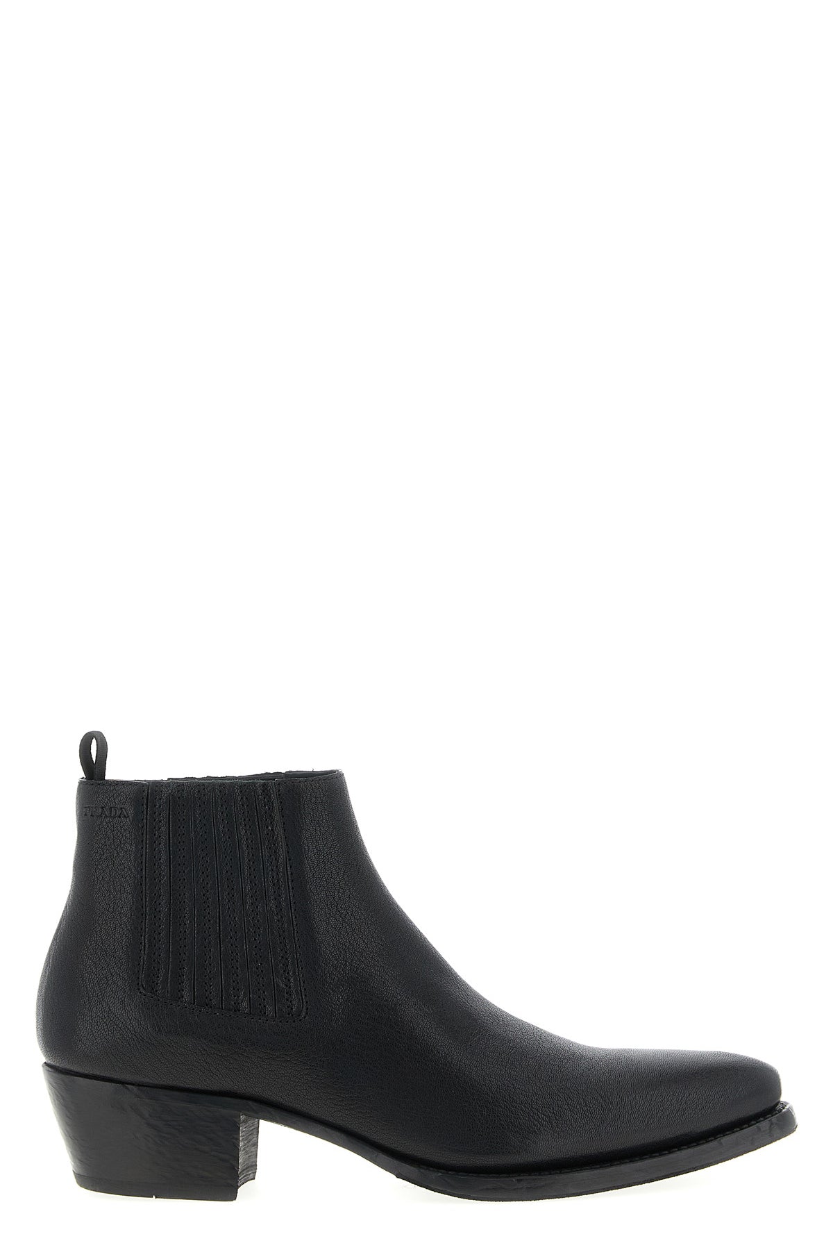 PRADA 8 leather ankle boots
