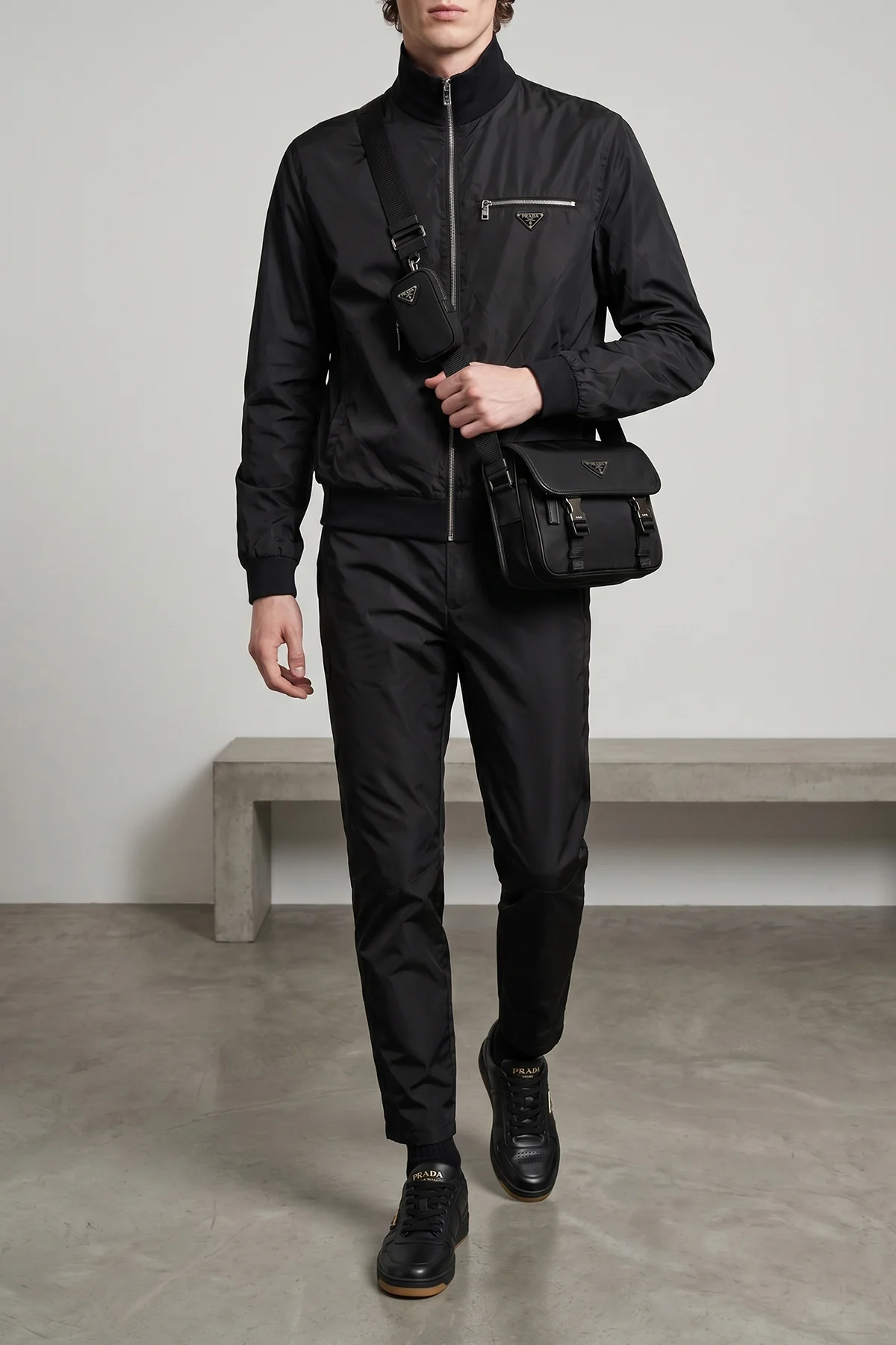 PRADA OS messenger re-nylon crossbody bag