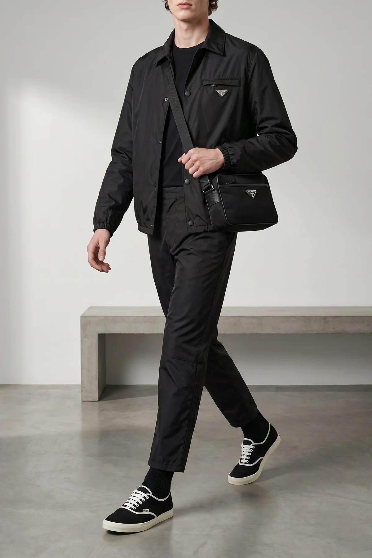 camera bag re-nylon crossbody bag